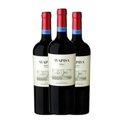 Wapisa Malbec Patagonia 75 cl Vino Tinto (Caja de 3 unidades)