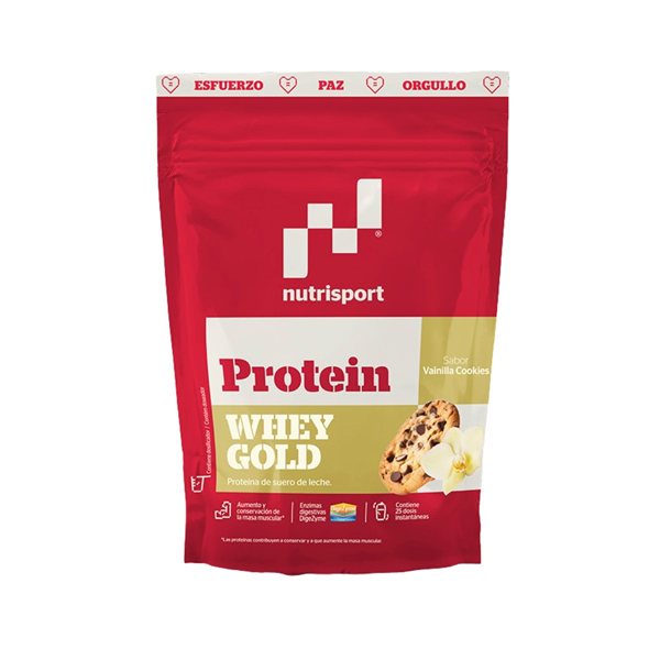 Whey Gold Protein Vainilla Cookies 500g NutriSport-detalle