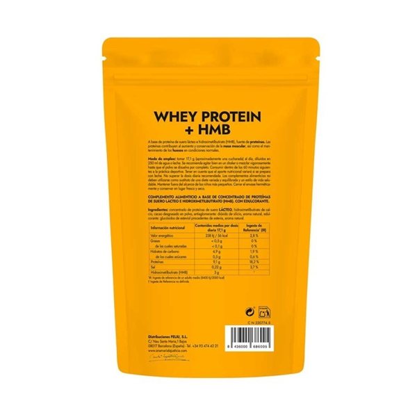 WHEY PROTEIN + HMB 520 gr CAPPUCCINO FLAVOR-detalle