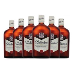 Whisky Blended Ballantine's Petaca Pequeña 35 cl (Caja de 6 unidades)