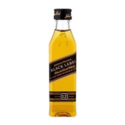 Whisky Blended Caja de 3 unidades Johnnie Walker Black Label 12 Años Botellín Miniatura 5 cl