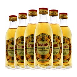 Whisky Blended Grant & Sons Grant's Botellín Miniatura 5 cl (Caja de 6 unidades)