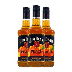 Whisky Bourbon Jim Beam 70 cl Peach — Melocotón (Caja de 3 unidades)