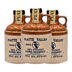 Whisky Bourbon McCormick Platte Valley 3 Años Botellín 20 cl Corn — Maíz (Caja de 3 unidades)