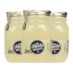 Whisky Bourbon Ole Smoky Drop Tennessee Moonshine Tarro Medium 50 cl Lemon — Limón (Caja de 3 unidades)