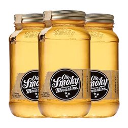 Whisky Bourbon Ole Smoky Tennessee Moonshine Tarro Medium 50 cl Butterscotch — Caramelo de Mantequilla (Caja de 3 unidades)
