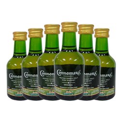 Whisky Single Malt Kilbeggan Connemara Botellín Miniatura 5 cl (Caja de 6 unidades)