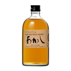 Whisky Single Malt White Oak Akashi 5 Años Botella Medium 50 cl