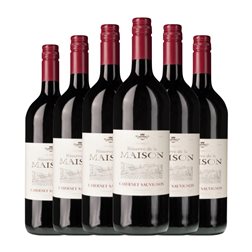 Wijntransport. Maison Cabernet Sauvignon Trocken — Seco Vin de Pays d'Oc Reserva 1 L Vino Tinto (Caja de 6 unidades)