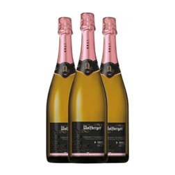 Wolfberger Pinot Negro Brut Crémant d'Alsace Rosé — Rosado 75 cl Espumoso Rosado (Caja de 3 unidades)