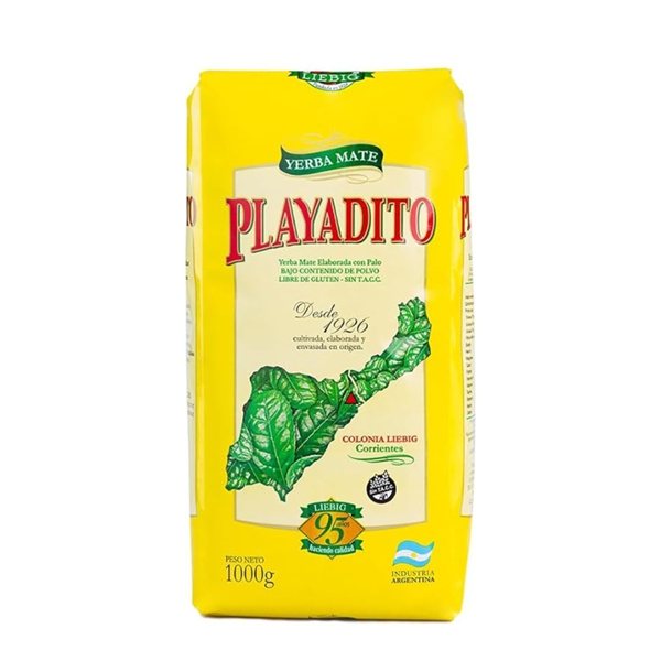 Yerba Mate 1kg Playadito-izquierda
