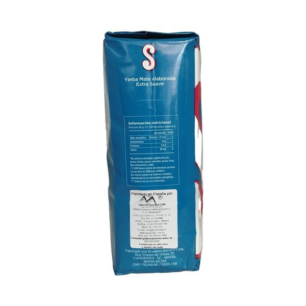 Yerba mate Azul extra mild 1 kg Sara-detalle