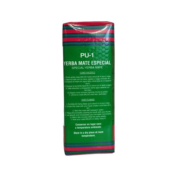 Yerba Mate ohne Stängel 500g Baldo-lateral