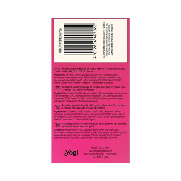 Yogi Cold Brew Forest Fruits Organic 15 Bags-lateral