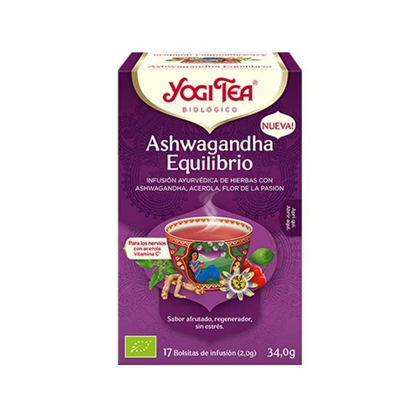 Yogi Tea Ashwagandha Équilibre Bio 17 sachets BIO-lateral
