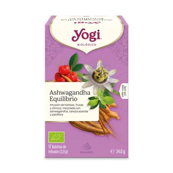 Yogi Tea Ashwagandha Équilibre Bio 17 sachets BIO-trasera