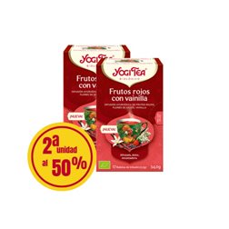 Yogi Tea Frutos Rojos 2ª unidad al 50% 17 filtros  BIO