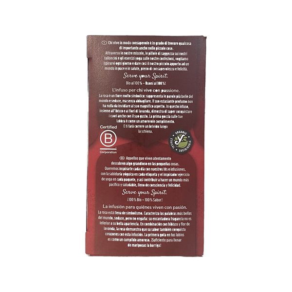 Yogi Tea Rose 17 sachets BIO-izquierda