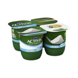 Yogur Activia 0% Natural Edulcorado 4x120 g