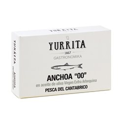 Yurrita Anchoa 00 en Aceite de oliva Virgen Extra Arbequina 105gr.