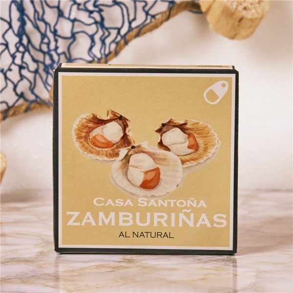 Zamburiñas al natural - Lata-detalle