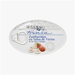 Zamburiñas de las rías gallegas en salsa de vieira Frinsa