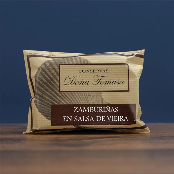 Zamburiñas en salsa de vieira 110g.-detalle