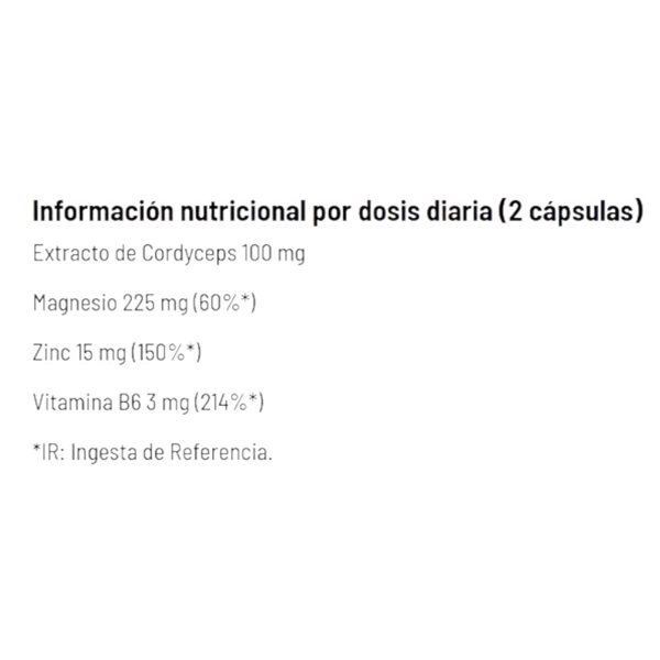 ZMA + Cordyceps 60 Caps-detalle