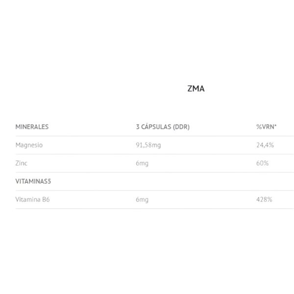 ZMA Zinc · Magnesium 90 Caps-detalle