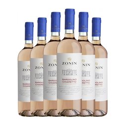 Zonin Bardolino Chiaretto Seco Classico — Clásico 75 cl Vino Rosado (Caja de 6 unidades)