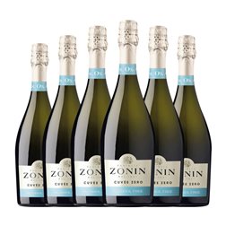 Zonin Zero Cuvée 75 cl Sin Alcohol Espumoso Blanco (Caja de 6 unidades)