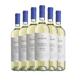Zonin Grillo Sicilia 75 cl Vino Blanco (Caja de 6 unidades)