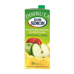 Zumo Caja de 12 unidades Don Simón Disfruta Tetrabrick 1 L Manzana