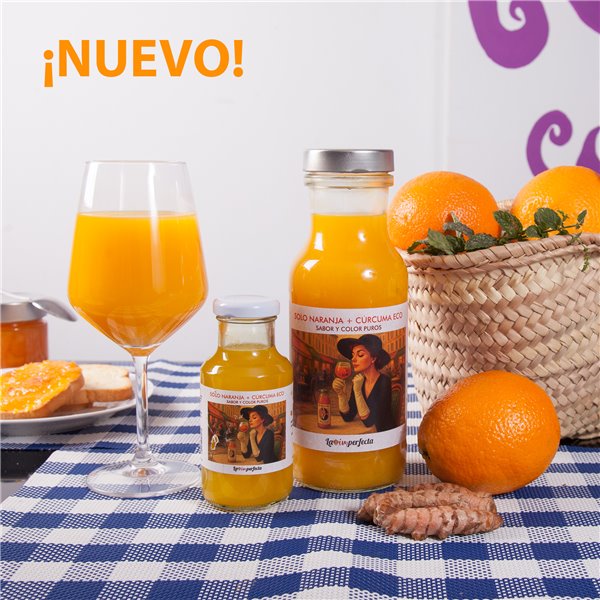 Zumo de Naranja y Cúrcuma Ecológico: Pack 7 Botellas 785ml + Regalito-detalle
