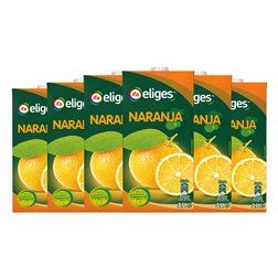 Zumo Eliges 1 L Naranja (Caja de 6 unidades)