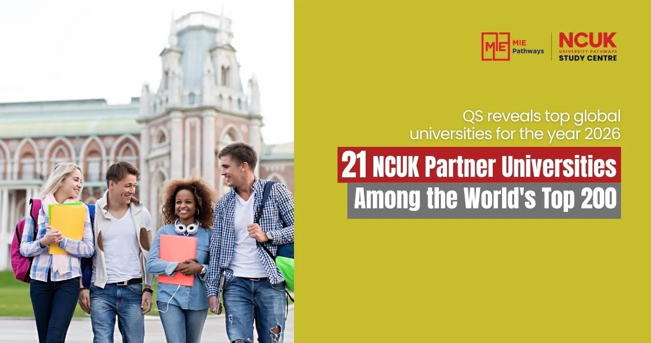 QS reveals the world's top partner universities of NCUK
