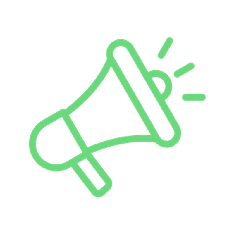 Megaphone Icon Green