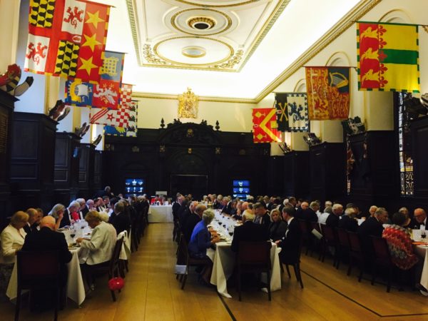 Liverymen and their guests enjoy the dinner