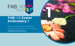 Photograph of Embroidery Machine 1 , FabLab Exeter