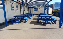 Photograph of Outdoor Seating Area, The Newbridge School