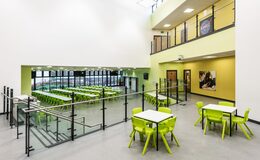 Photograph of Dining Hall and Atrium, Sir Jonathan North Girls' College