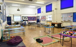 Photograph of Hall - Small, Galliard Primary School