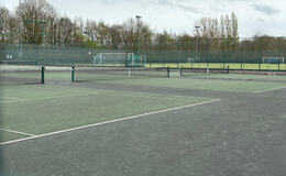Photograph of Tennis Court 4 (Acrylic), Mangotsfield School