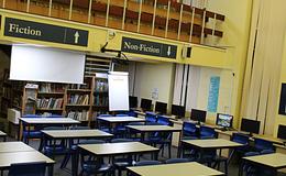 Photograph of School Library (with Computers), King James's School