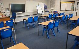 Photograph of standard classroom, Wellfield Junior School