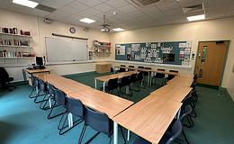 Photograph of Classroom 218, Woodhouse College