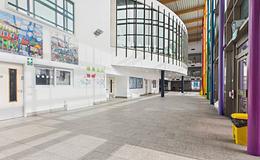 Photograph of Atrium / Dining Hall, Frederick Bremer School