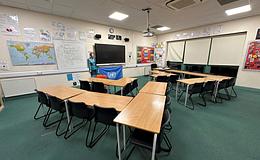Photograph of Classroom 215, Woodhouse College
