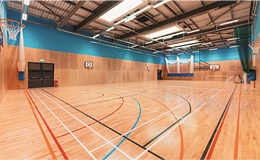 Photograph of Sports Hall, Christ Church Secondary Academy