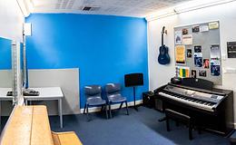 Photograph of Music Practice Room 3, Raise Community Arts
